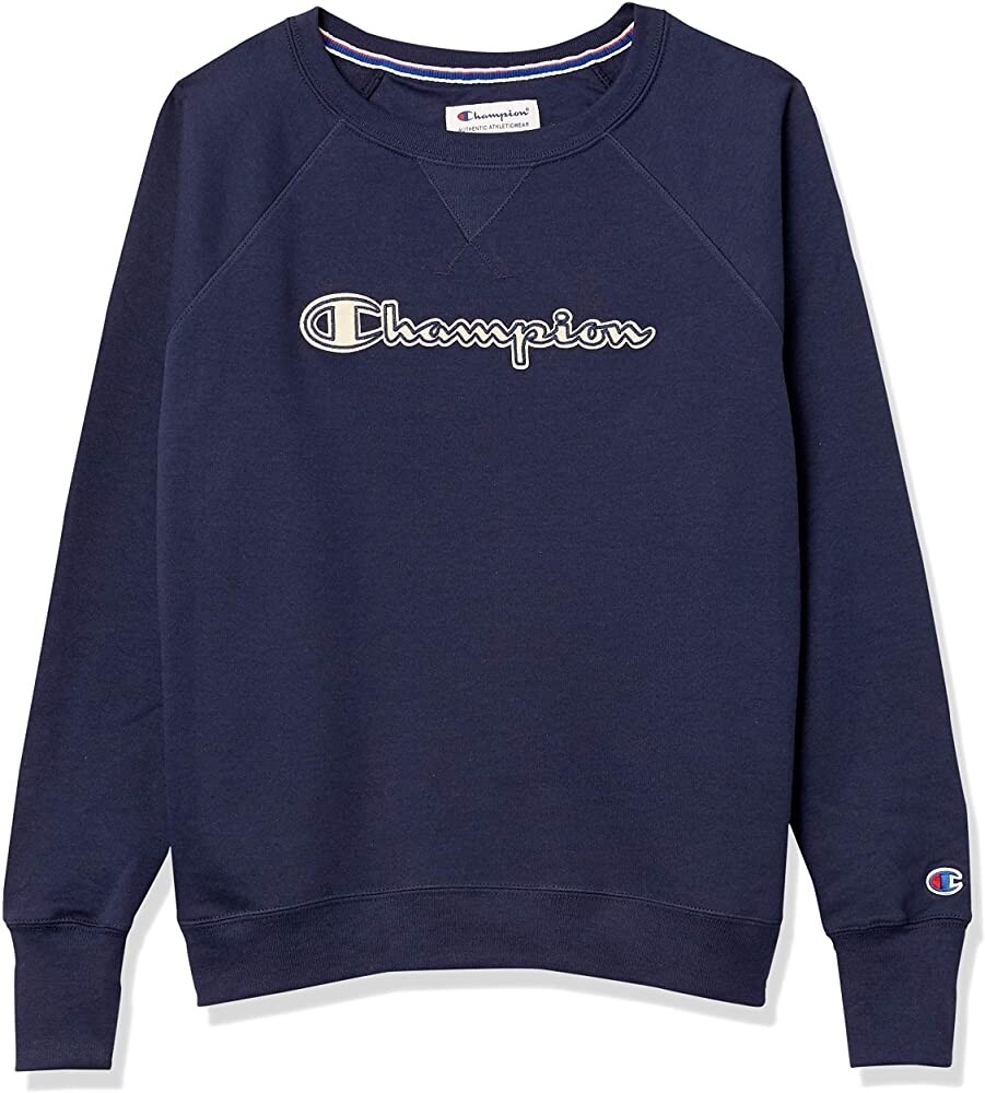 Champion Women&#39;s Powerblend Boyfriend Crew Sweatshirt

