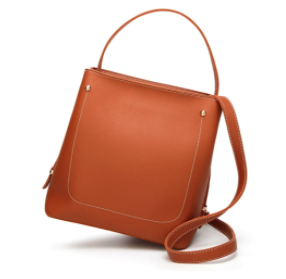 Womens Everyday Stylish Vegan Leather Bucket Bag