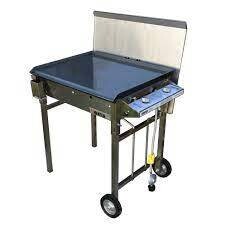 HEATLIE 850 STAINLESS STEEL | MOBILE FLAT PLATE BBQ WITH LID