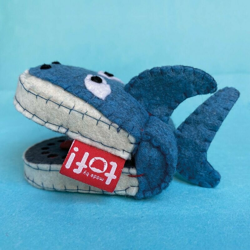 Tandenbeestje HAAI blauw