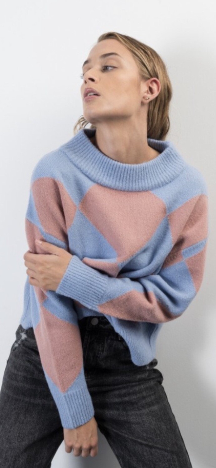 cowl neck sweater dress