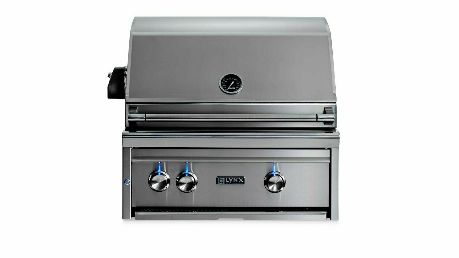 27" PROFESSIONAL BUILT IN GRILL WITH ALL CERAMIC BURNERS AND ROTISSERIE