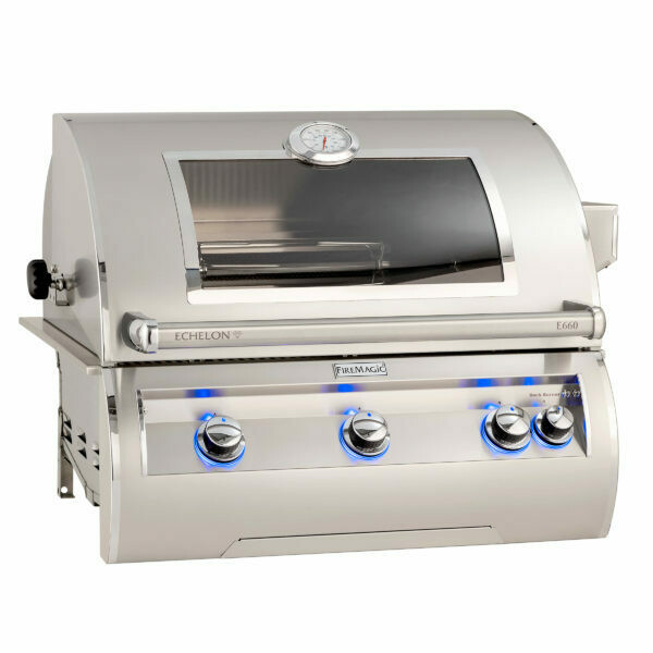 Echelon E660i, 30" Built-In Grill With Analog Thermometer