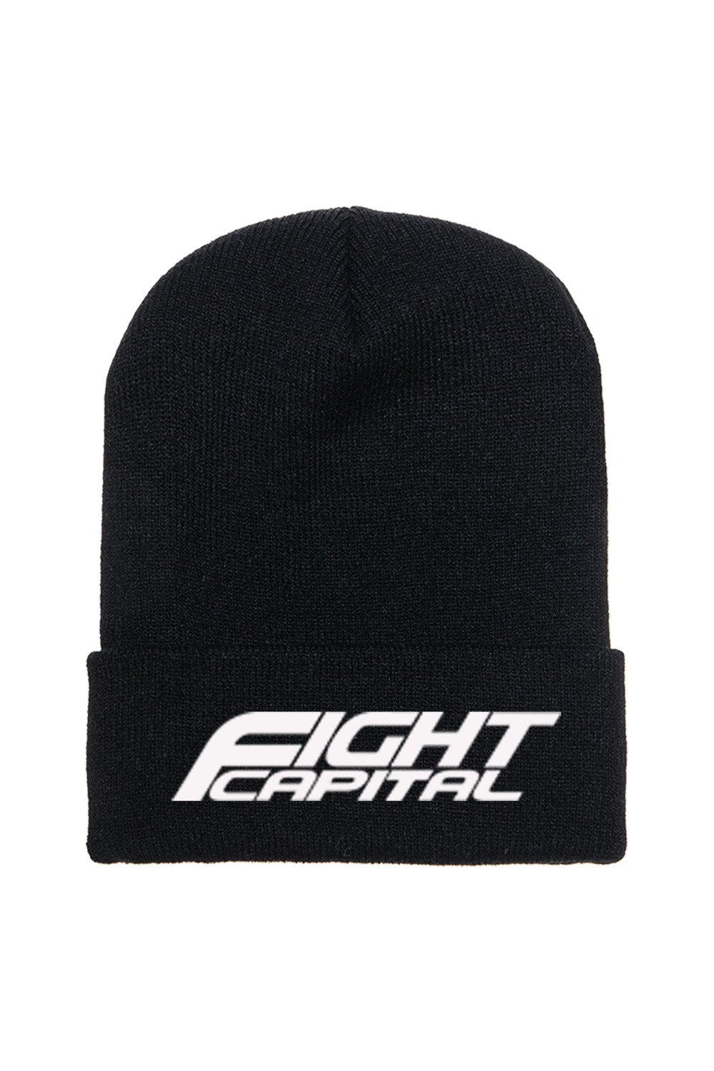 Black/White Fight Capital Beanie