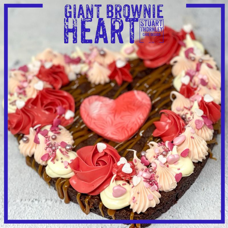 Giant Brownie Heart