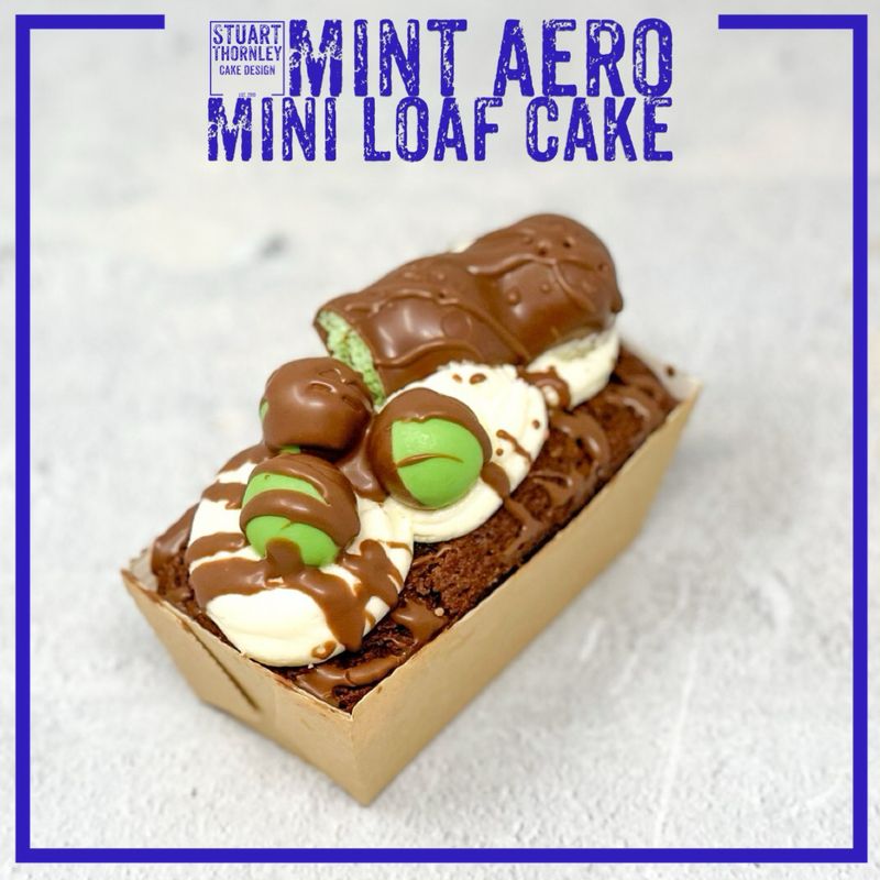 Mint Aero Mini Loaf Cake