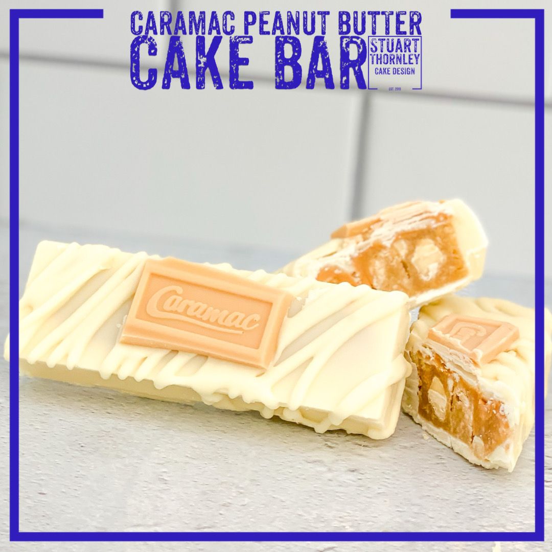 Caramac Peanut Butter Cake Bar