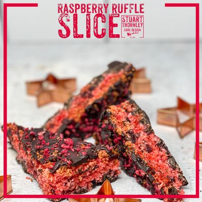 Raspberry Ruffle Slice
