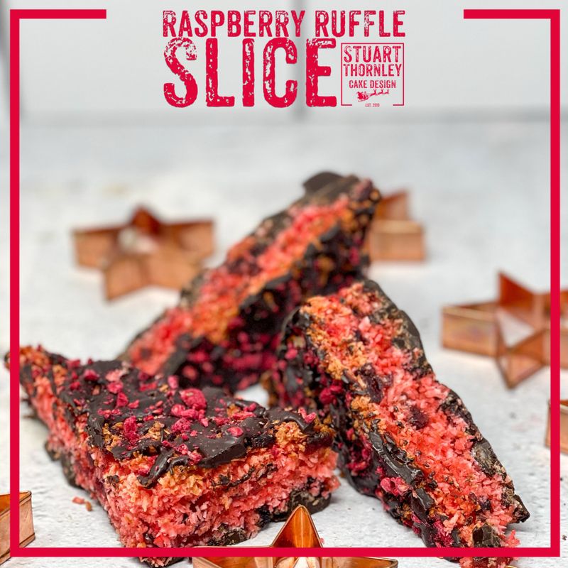 Raspberry Ruffle Slice