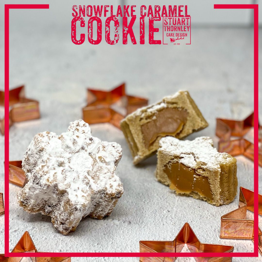 Snowflake Caramel Cookie