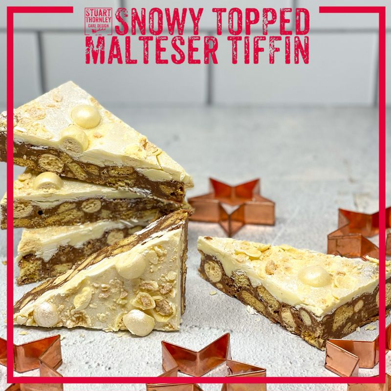 Snowy Topped Malteser Tiffin