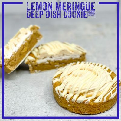 Lemon Meringue Deep Dish Cookie
