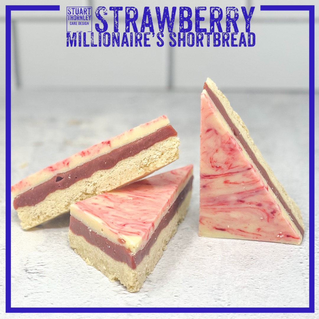 Strawberry Millionaire's Shortbread