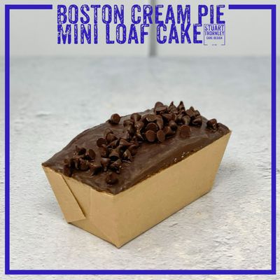 Boston Cream Pie Mini Loaf
