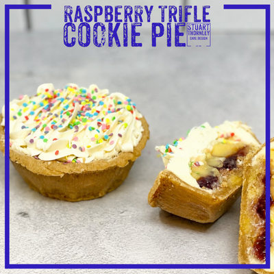 Raspberry Trifle Cookie Pie