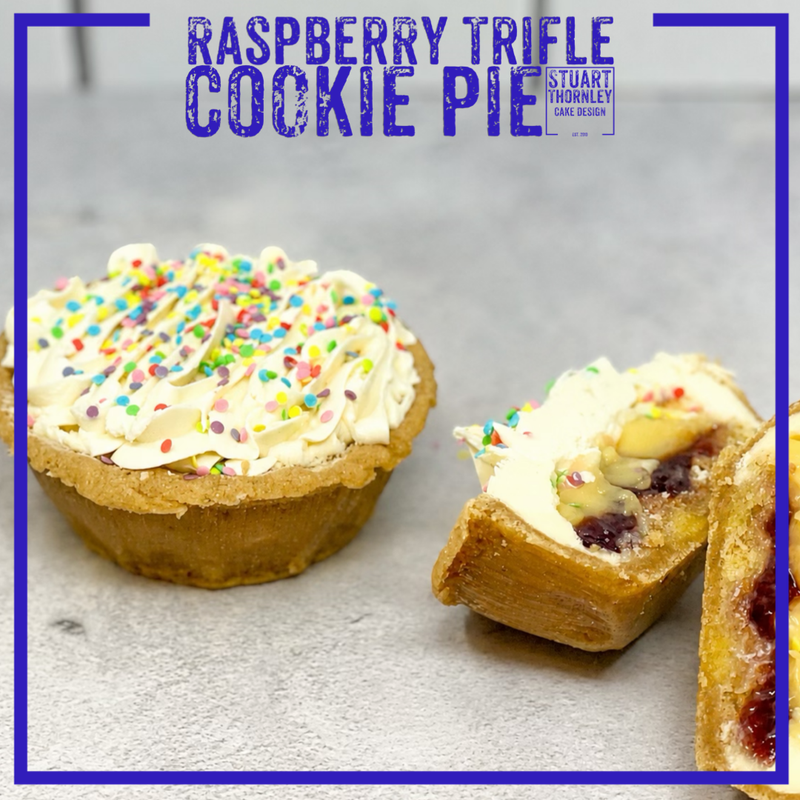 Raspberry Trifle Cookie Pie