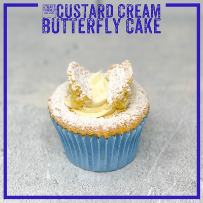 Custard Cream Butterfly Cake