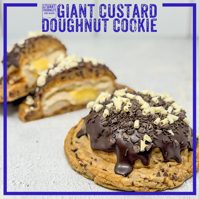 Giant Custard Doughnut Cookie
