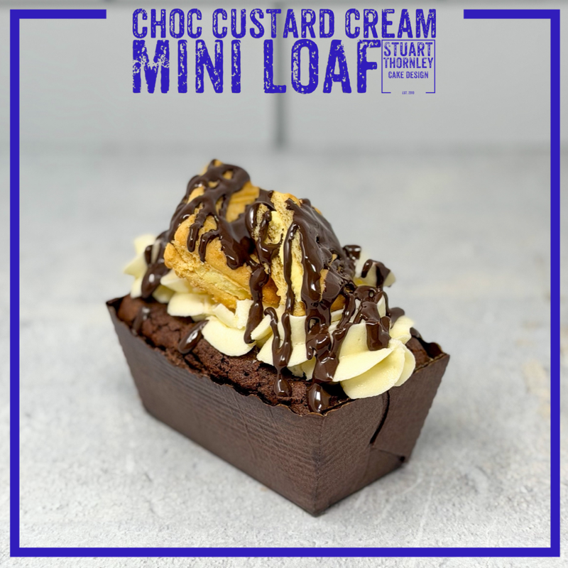Choc Custard Cream Mini Loaf