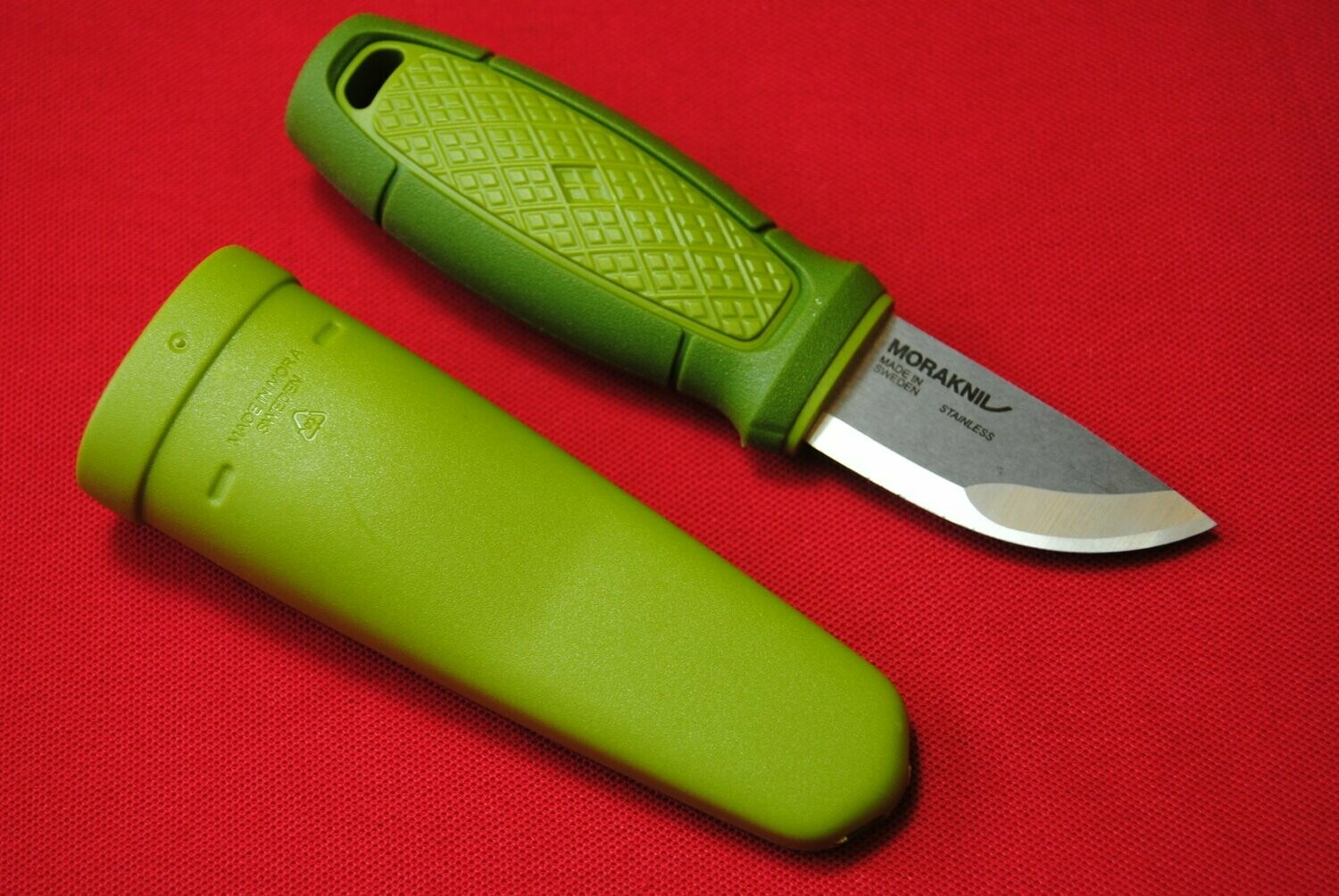 Mora - Eldris Neck Knife in Green.   Over 18+ years of age required to Purchase.