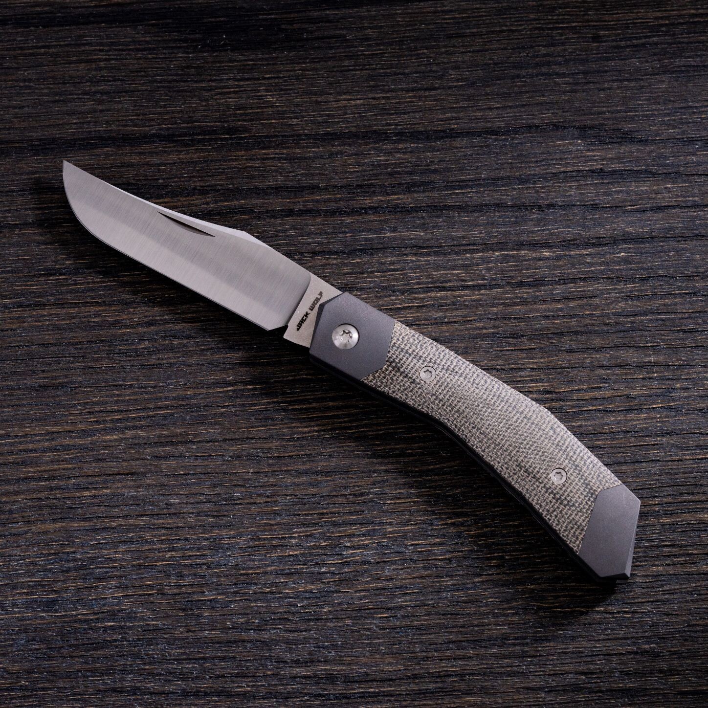 Cyborg Jack - Olive Drab Green Canvas Micarta