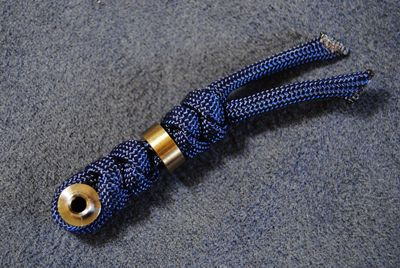 Midnight Blue Lanyard / Gold Bead For Large Inkosi