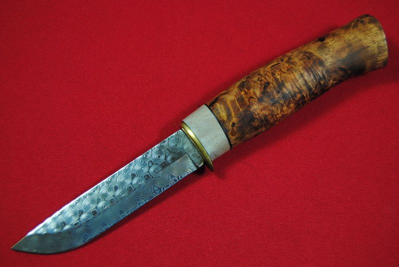 Karesuando Damascus Bushcraft Knife.