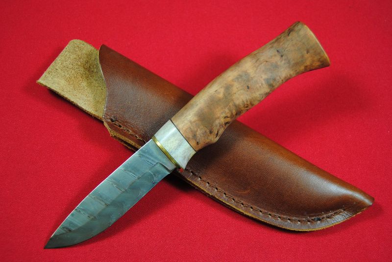 Karesuando Damascus Bushcraft Knife- #4006