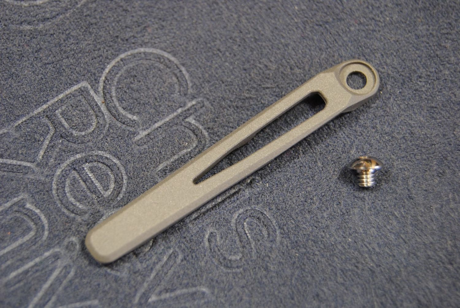 Pocket Clip & Screw Kit "MIM" Sandblasted  LIN-SIN