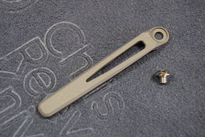Pocket Clip & Screw Kit "MIM" Sandblasted  LIN-SIN