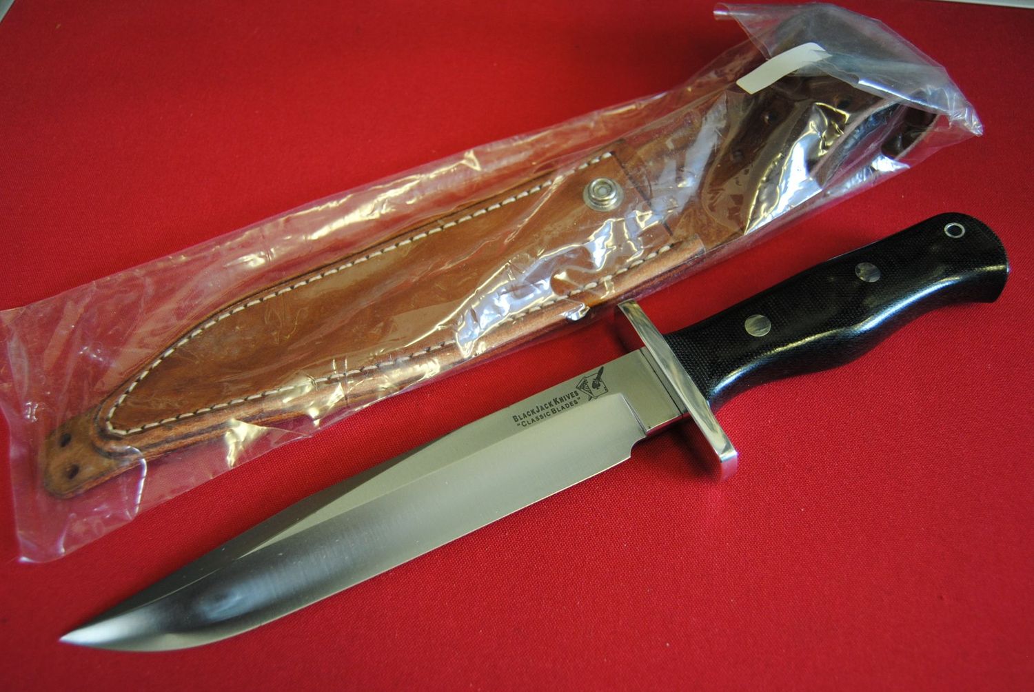 Blackjack Halo Border Patrol- Black Canvas Micarta