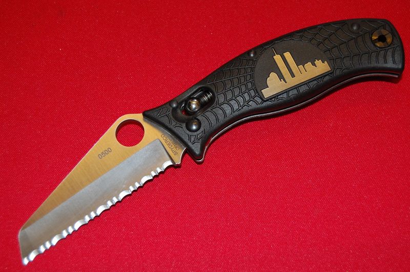 Spyderco - WTC- New York Twin Tower #500.   Over 18+ years of age required to Purchase.