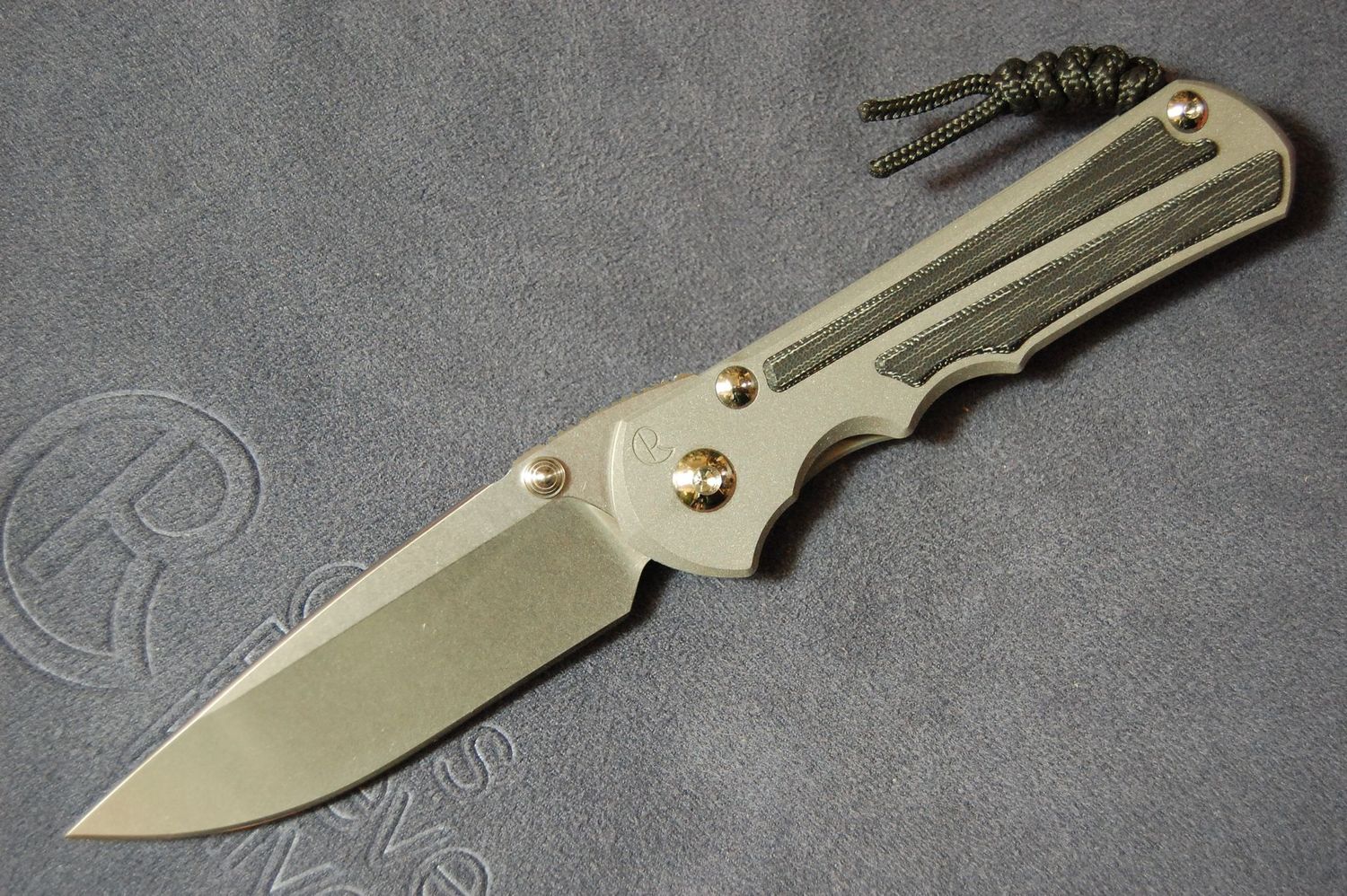 Large Inkosi - Black Micarta Inlay, Drop Point Blade Large Inkosi - Black Micarta Inlay, Drop Point Blade