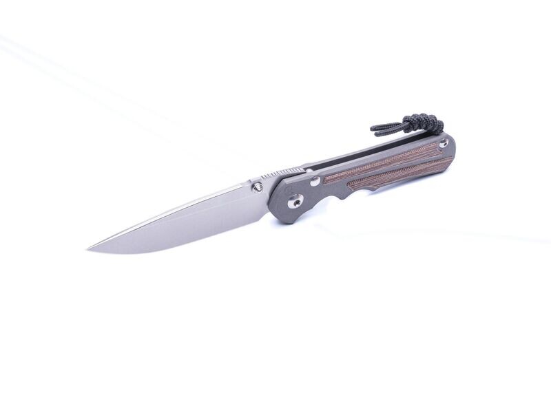 Large Inkosi - Natural Micarta Inlay, Drop Point