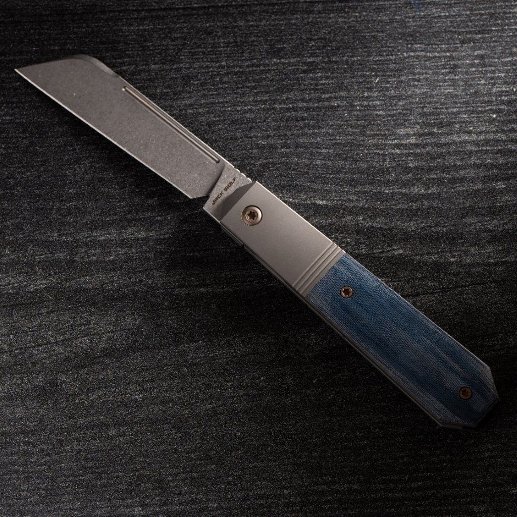 After Hours Jack - Blue Linen Micarta