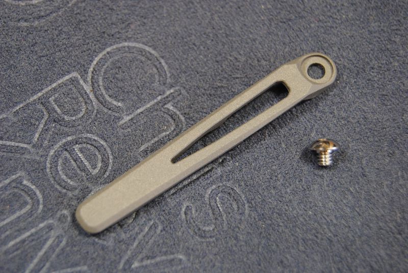 Pocket Clip & Screw Kit Pocket Clip & Screw Kit "MIM" Sandblasted LIN-SIN