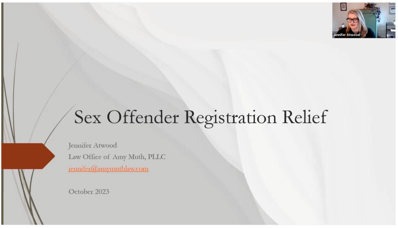 Relief from Sex Offender Registration: How to Make a Strong Petition
