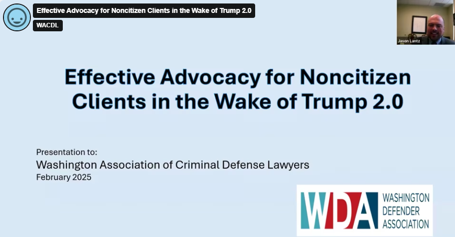 Effective Advocacy for Noncitizen Clients in the Wake of Trump 2.0