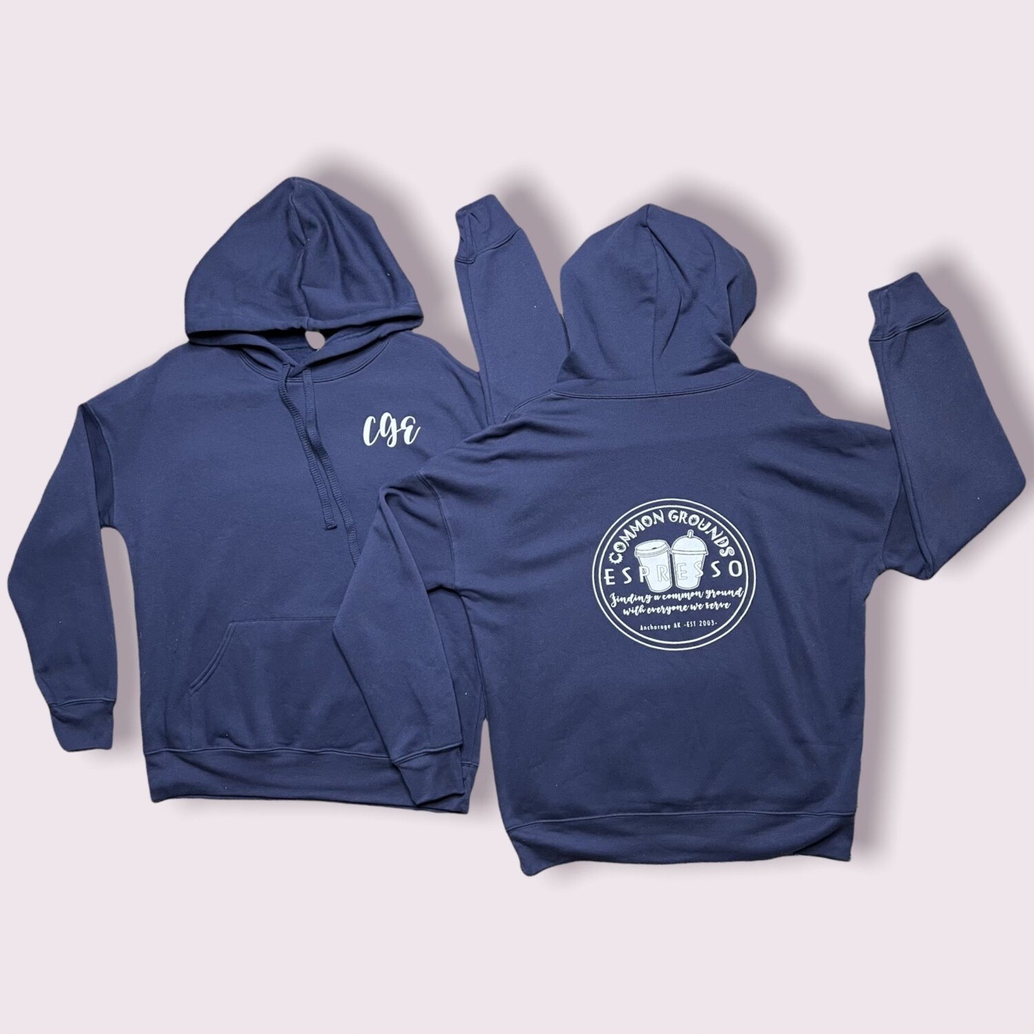 Full length Hoodie Navy Blue, sizes: small