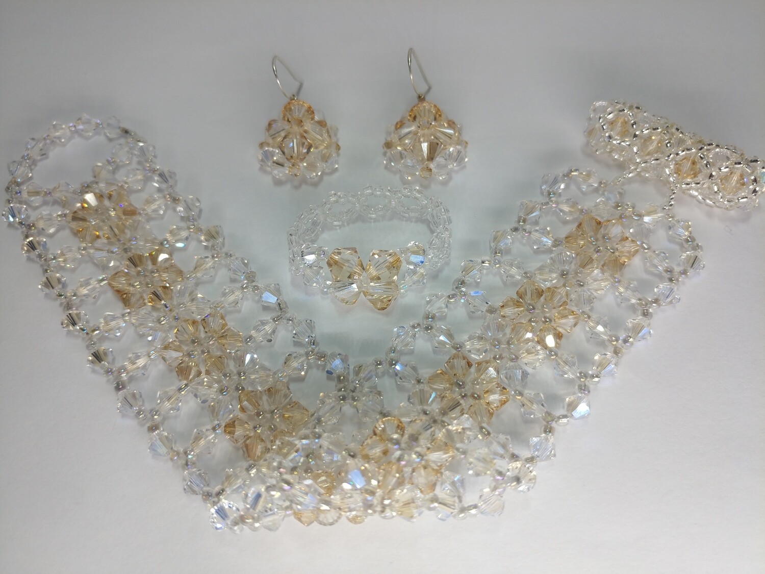 Golden Moonlight Swarovski Crystal Jewelry Set