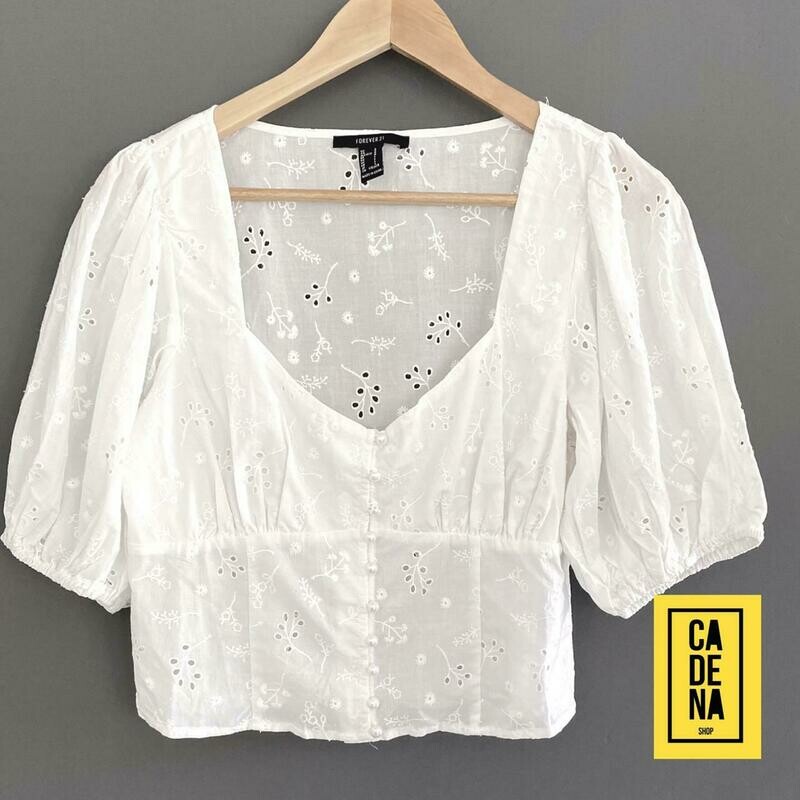 Blusa de hilo blanca