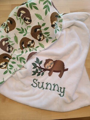 Sloth Baby Blanket