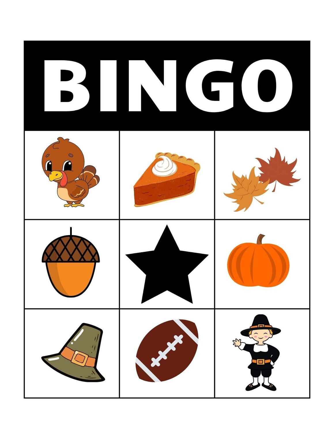 Thanksgiving Bingo
