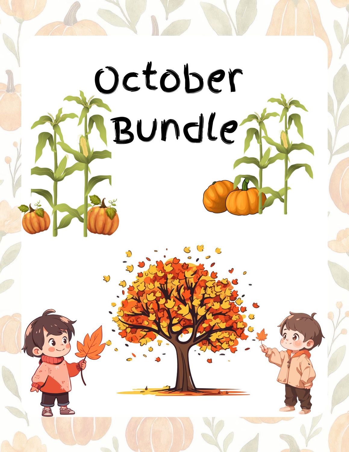 October Preschool &amp; Kindergarten Curriculum | Fall Worksheets, Activities, Printables for Homeschool