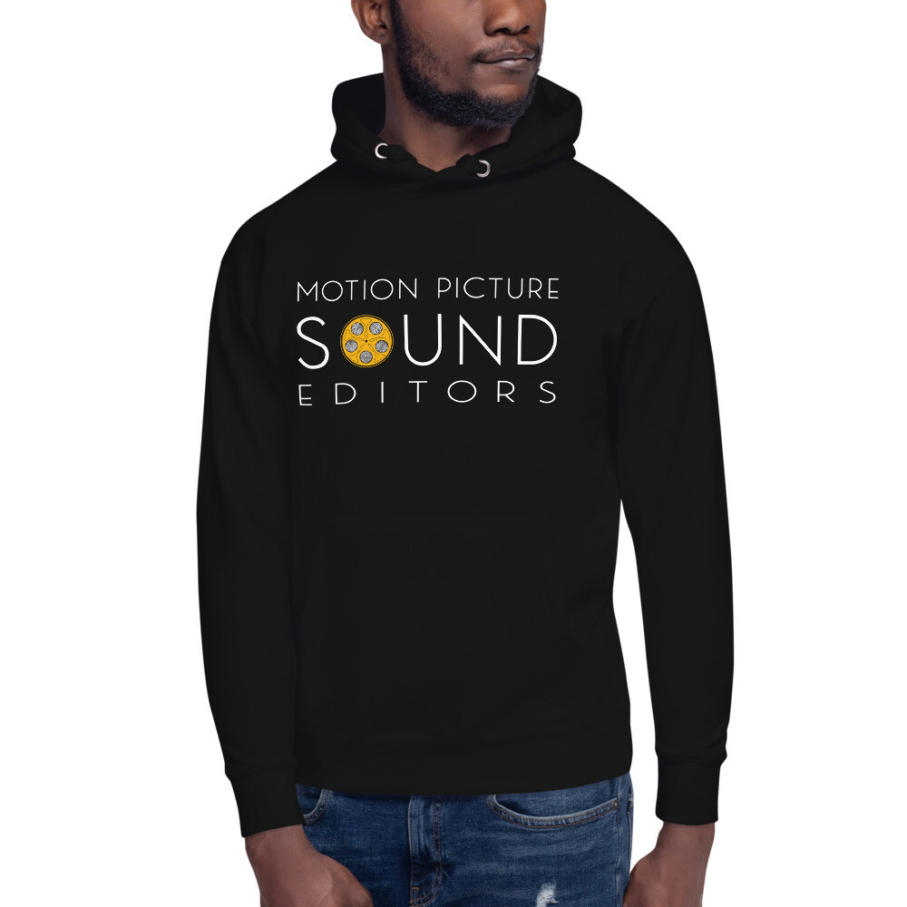 MPSE Front Unisex Hoodie, Color: Black, Size: S