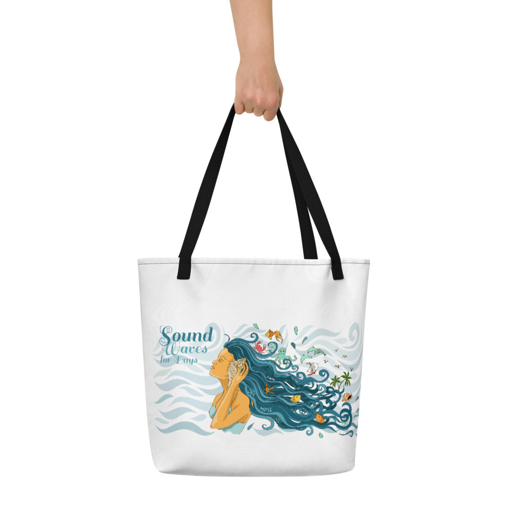 Sound Waves for Days Beach Bag