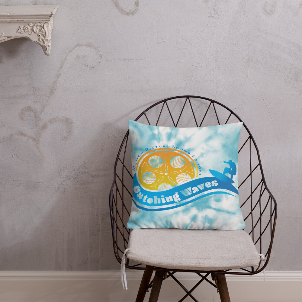 Catching Waves Pillow, Size: 18×18