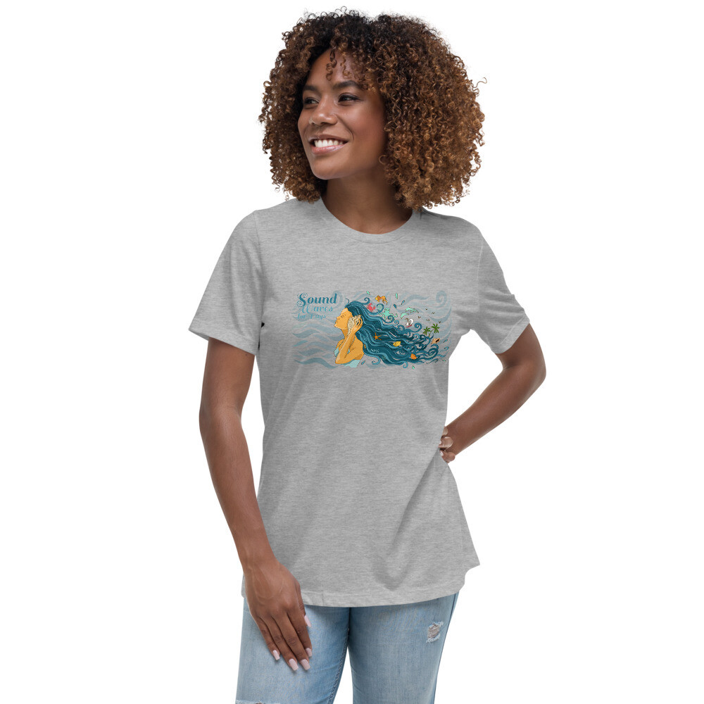 Sound Waves for Days Women&#39;s T-Shirt, Color: Athletic Heather, Size: S