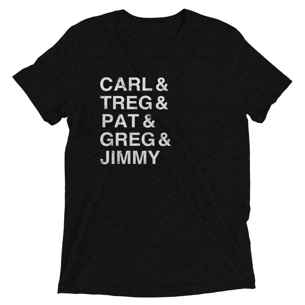 Cartoon Legends T-shirt, Color: Solid Black Triblend, Size: XS