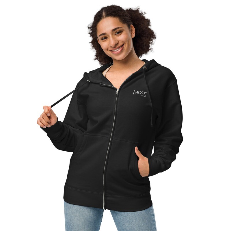 MPSE WW Unisex fleece zip up hoodie